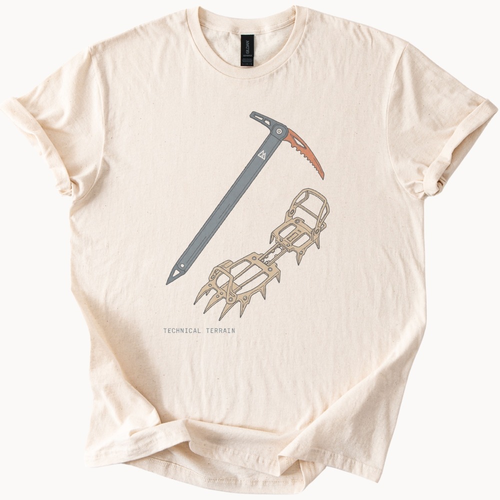 Technical Terrain Climbing Gear Art Adventure Shirt